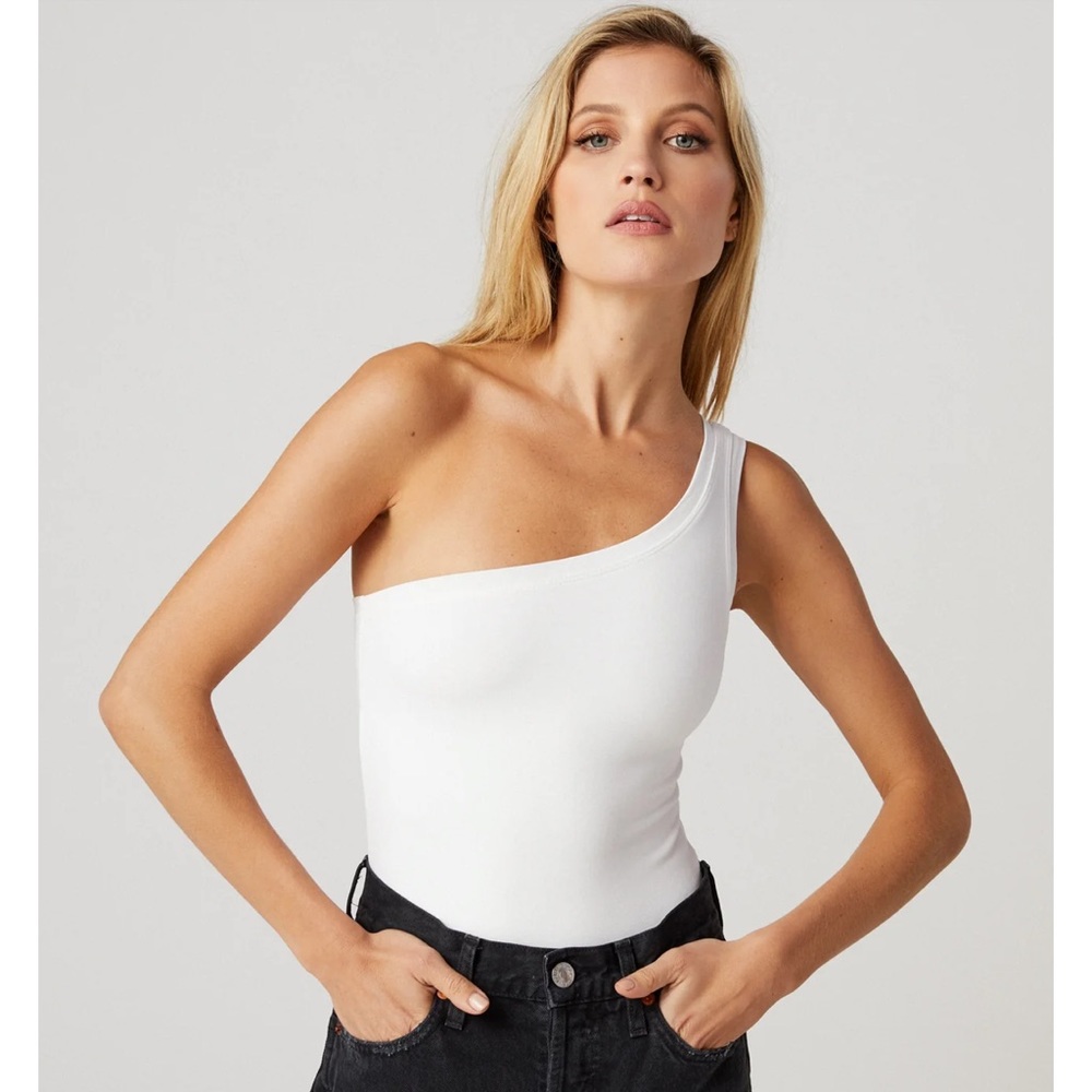 CLYQUE SIVAN BODYSUIT WHITE